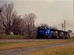 CR 6849 leads a train southbound